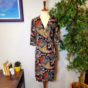 Salaam printed wrap dress